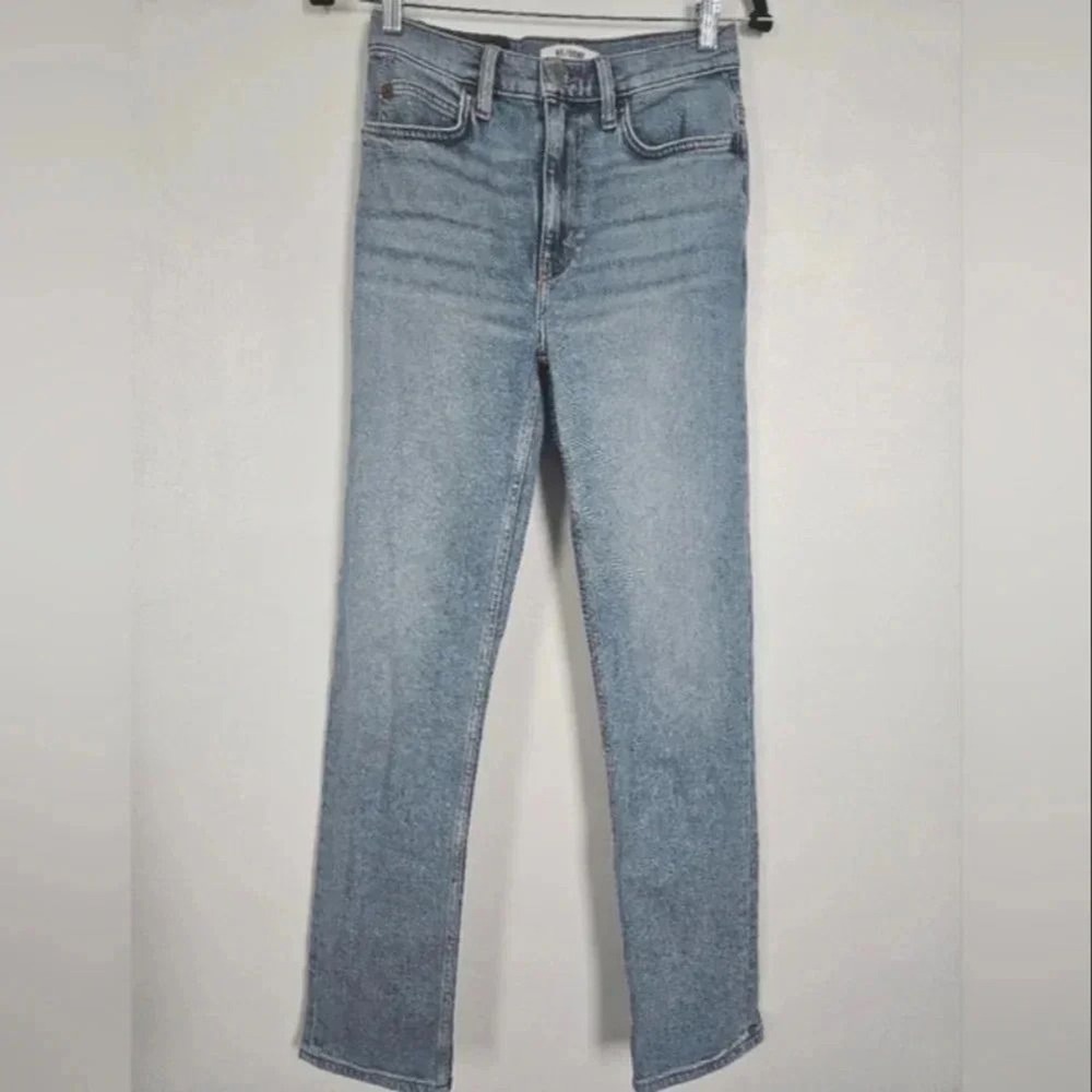 RE/DONE 70s Straight Leg Jeans‎ Medium Wash Denim Size 25 NWOT Made in Turkey